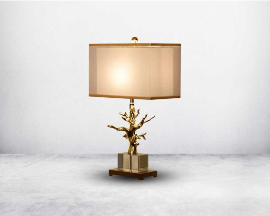 This table lamp has a nice modern Fab yet classy look with side view a deep-textured fabric lampshade