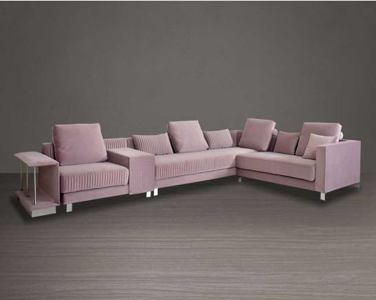  Alaia Fabric Sectional Sofa - Right Chaise is a stylish and comfortable sofa features a contemporary design with clean lines and a versatile right-facing chaise.