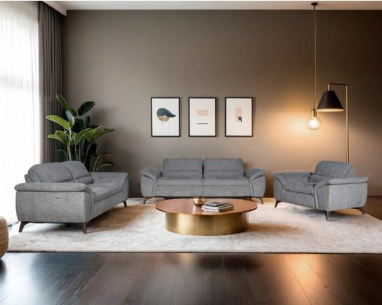 Rufio Fabric Power Recliner Sofa Set