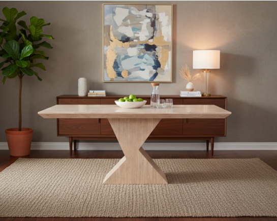 Enrico 8 Seater Marble Dining Table
