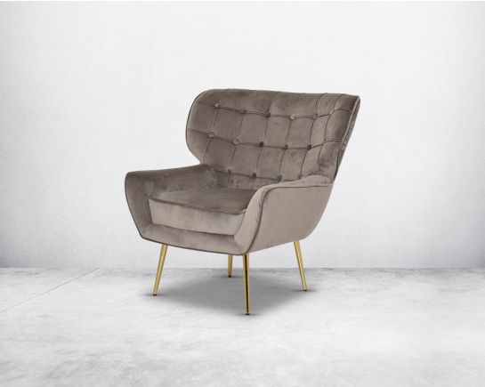This chic armchair renders a glimpse of modern classic style of furniture through its finely contoured lines.