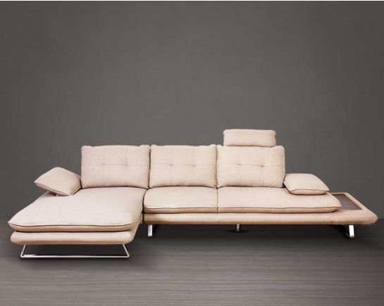 luxury Fabric Sectional Sofa - Left Chaise 