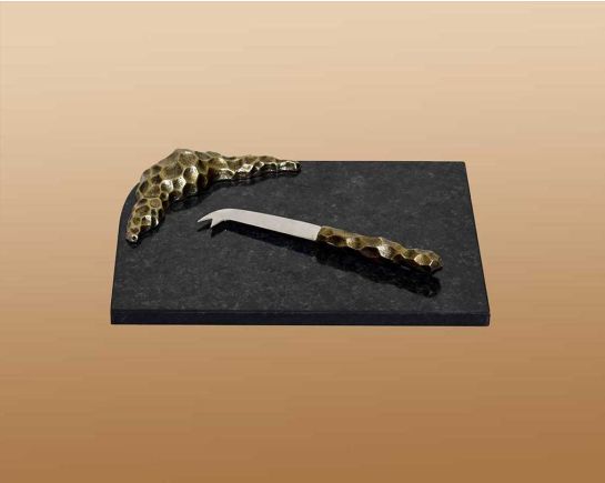Benita Granite Cheese Board With Stainless Steel Knife