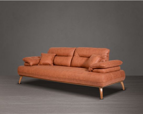 3 Seater Fabric Sofa with 2 cushions