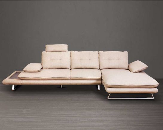 luxury  Fabric Sectional Sofa - Right Chaise