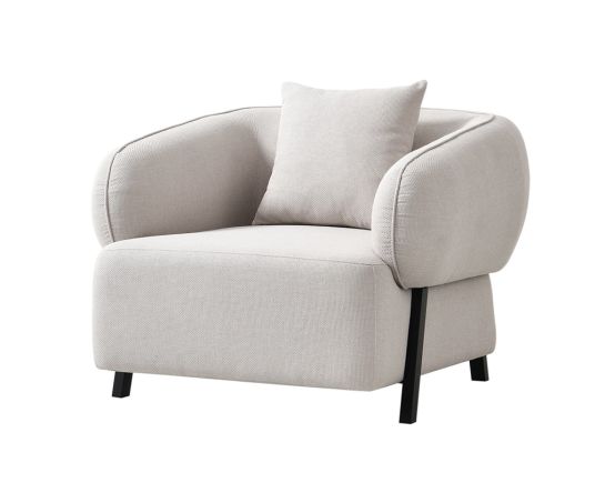 Aaron Single Seater Fabric Sofa