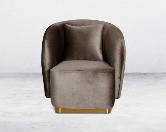 Agustín single seater fabric sofa