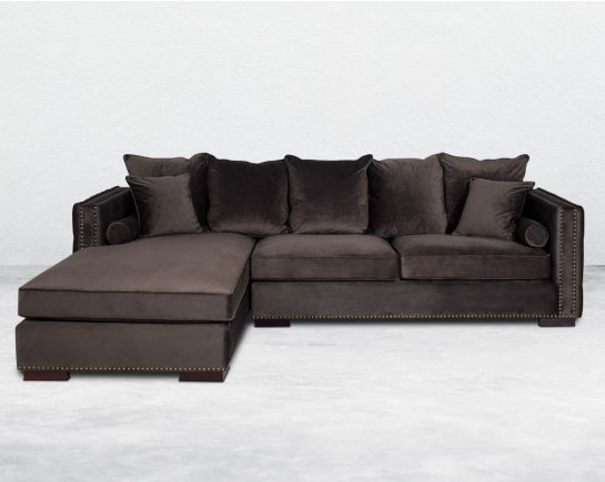 luxury Fabric Sectional Sofa - Left Chaise