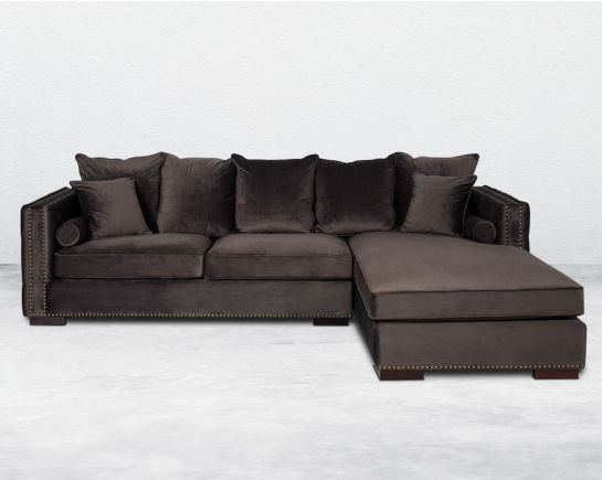 Fabric Sectional Sofa - Right Chaise